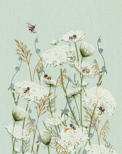 Storybook Bees Art Print